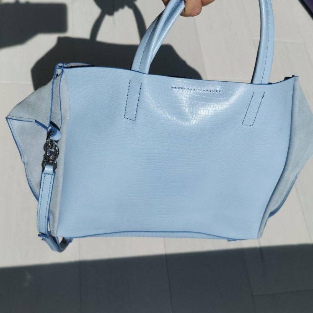 New Leather tote crossbody purse Banana Republic - Picture 4 of 5